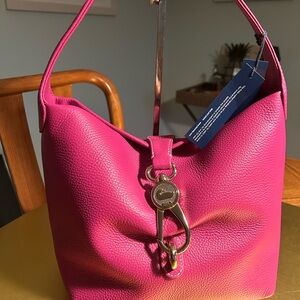 New Dooney and Bourke Fuchsia Leather Women's shoulder bag